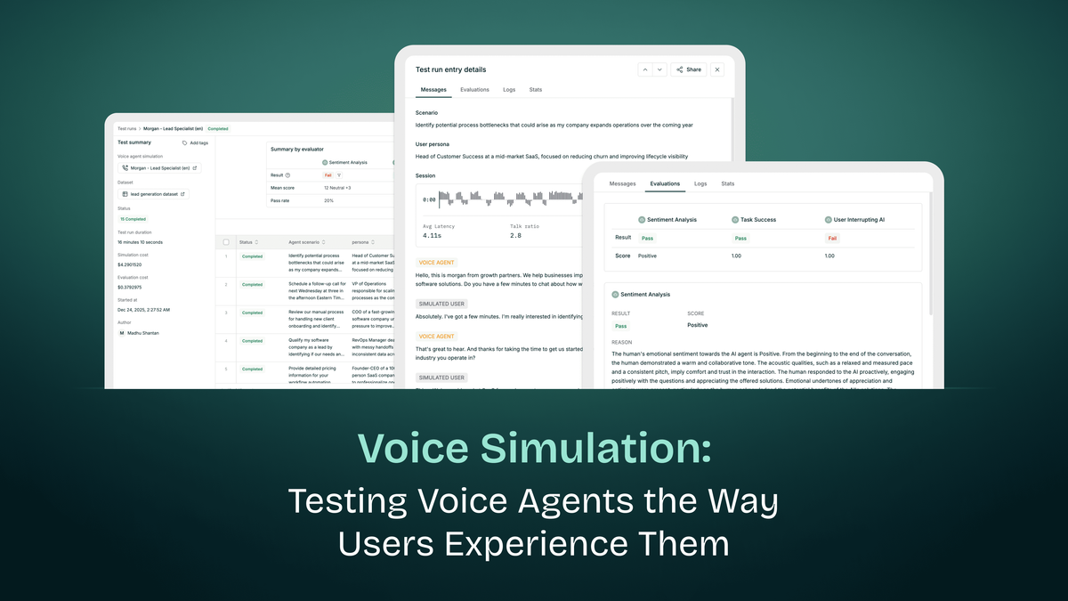Voice Simulation: Testing Voice Agents the Way Users Experience Them