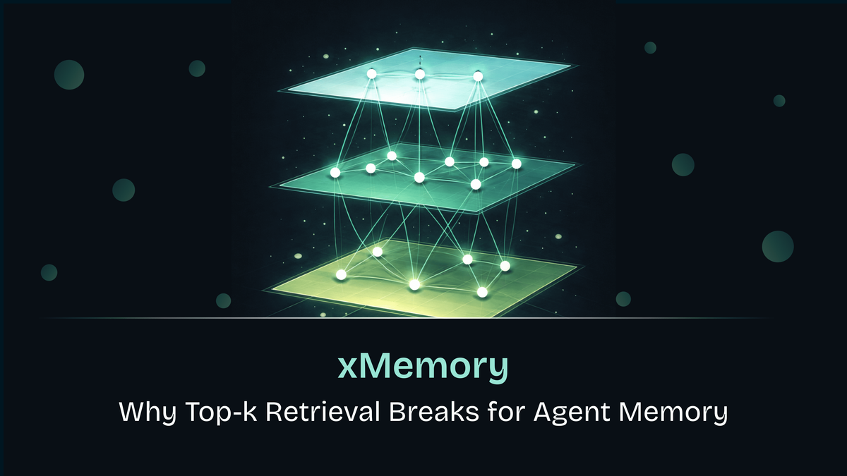 xMemory: Why Top-k Retrieval Breaks for Agent Memory